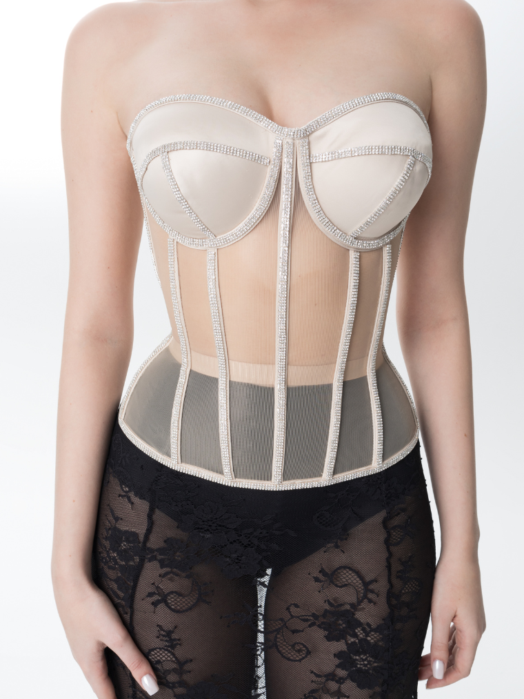 Secret form bra with rhinestones 15