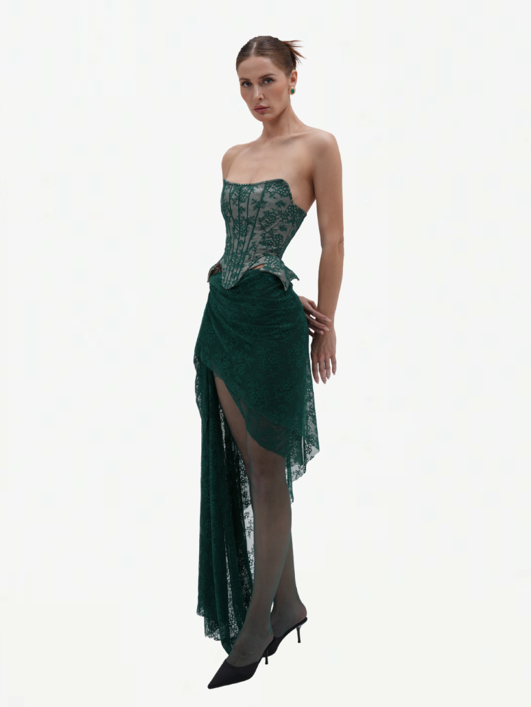 Emerald Luxe Corset 7