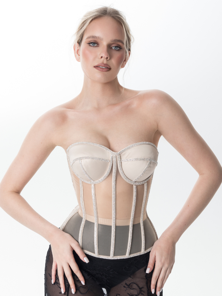 Secret form bra with rhinestones 11