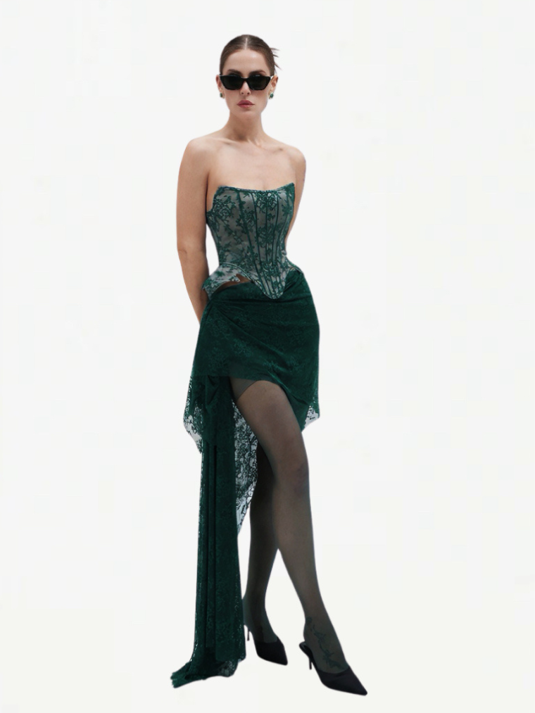 Emerald Luxe Corset 5