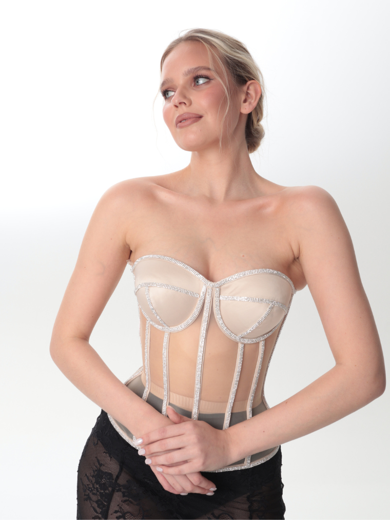 Secret form bra with rhinestones 16