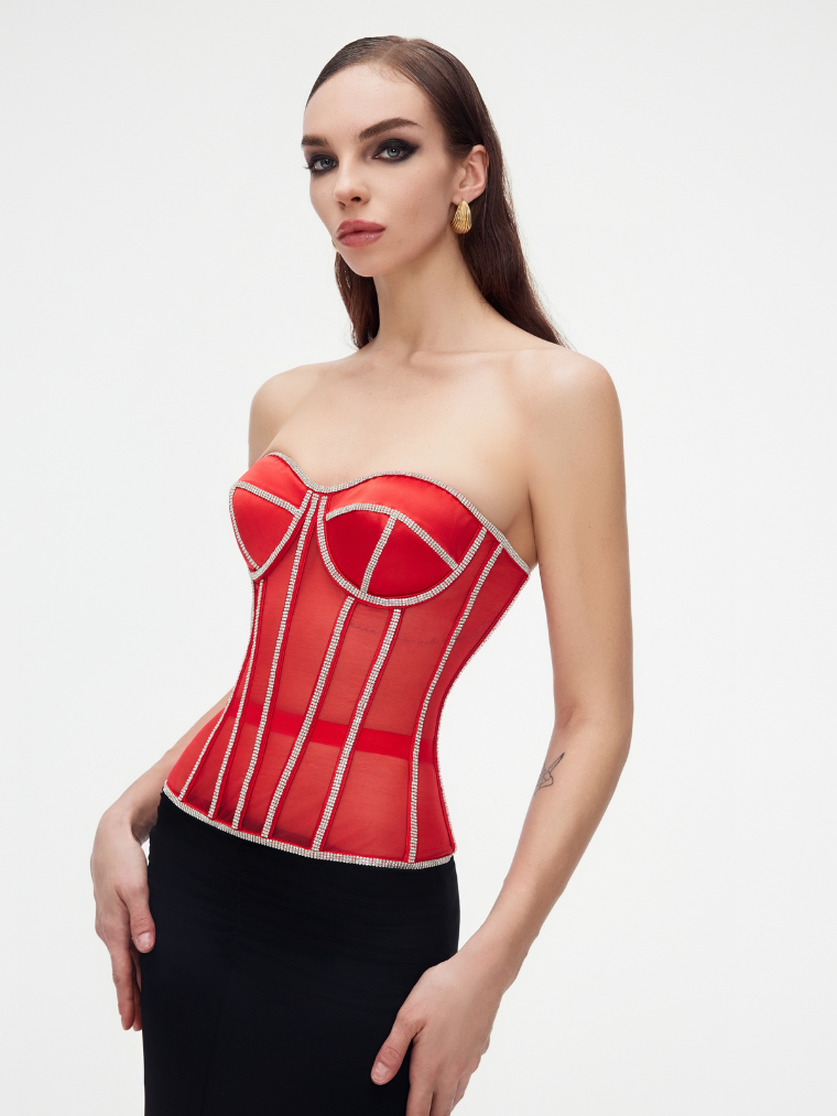 Secret form bra with rhinestones 25